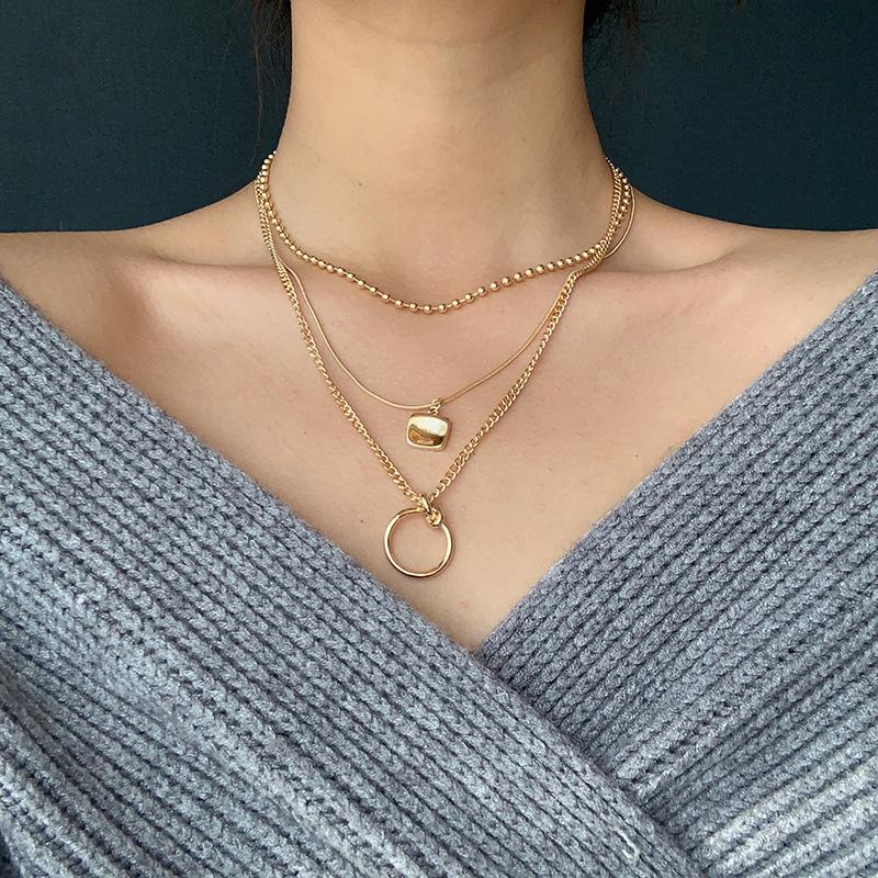 Gothic Necklace Vintage Multi Chains Chokers Necklaces for Women Punk Circle Pendant Necklace Goth Jewelry Chain Choker
Gothic Necklace Vintage Multi Chains Chokers Necklaces for Women Punk Circle Pendant Necklace Goth Jewelry Chain Choker