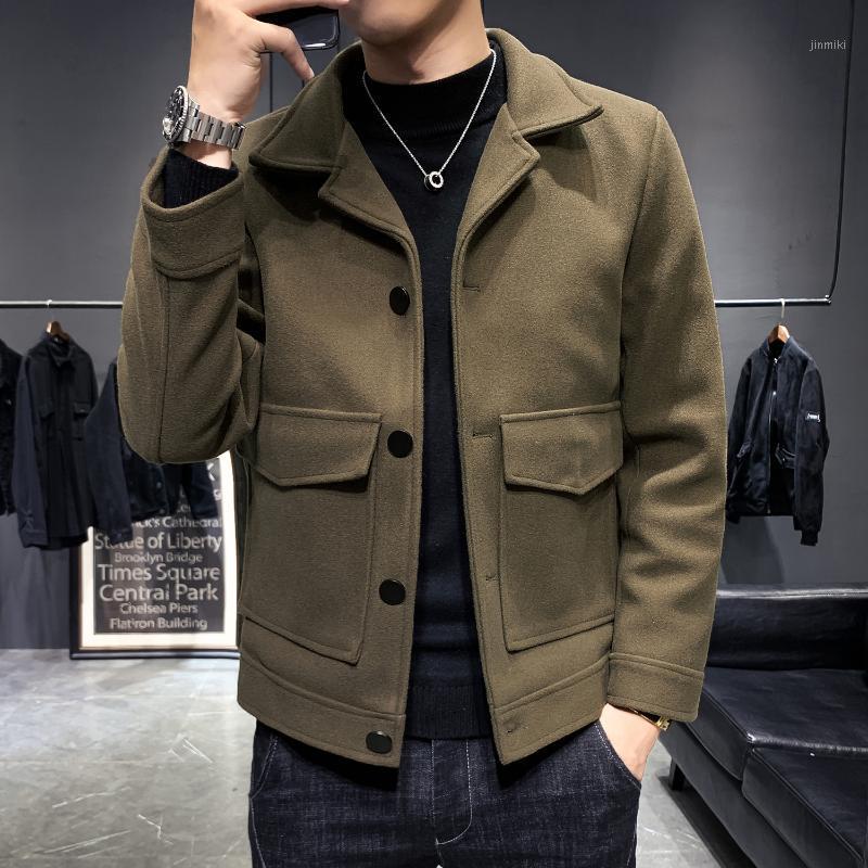 Men's Wool & Blends Brand Autumn And Winter Men Coats Korean Casual Woolen Coat Jackets Windbreaker Men's Short Slim Overcoat Big Pocke, Black
Men's Wool & Blends Brand Autumn And Winter Men Coats Korean Casual Woolen Coat Jackets Windbreaker Men's Short Slim Overcoat Big Pocke, Black