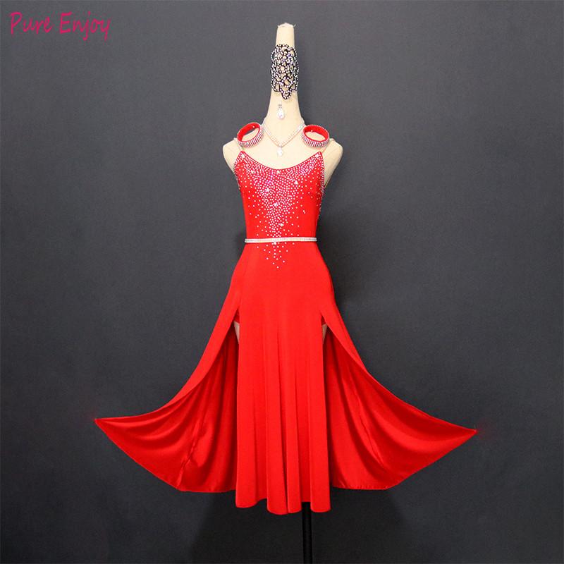 Latin Dance Competition Dress Adult Customize Children dance Costumes Luxury Rhinestone red Skirt Latin Dress, No belt
Latin Dance Competition Dress Adult Customize Children dance Costumes Luxury Rhinestone red Skirt Latin Dress, No belt