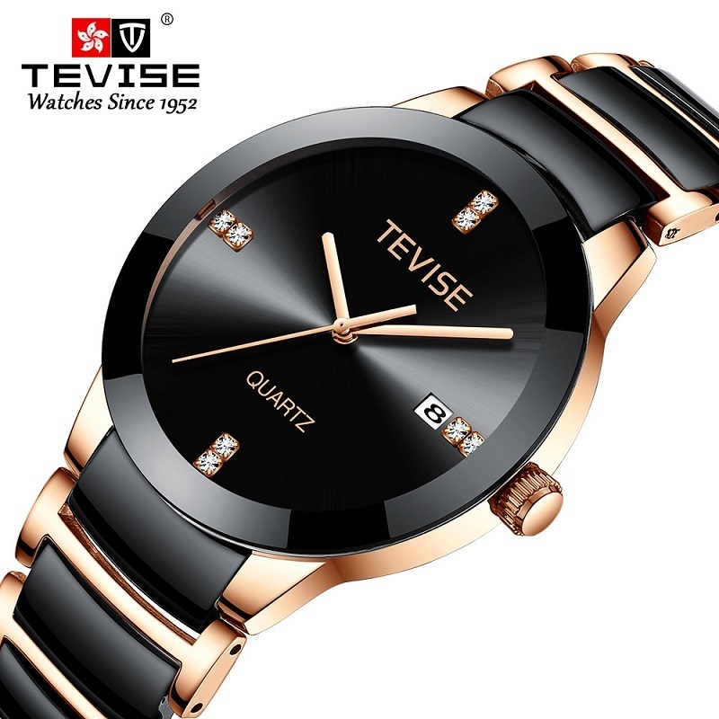 TEVISE Women Watches T845LS Quartz Watch Women Fashion Casual Ceramic Ladies Watch Waterproof Wristwatches Fix Tool Dropshipping 201116, Black silver tool
TEVISE Women Watches T845LS Quartz Watch Women Fashion Casual Ceramic Ladies Watch Waterproof Wristwatches Fix Tool Dropshipping 201116, Black silver tool