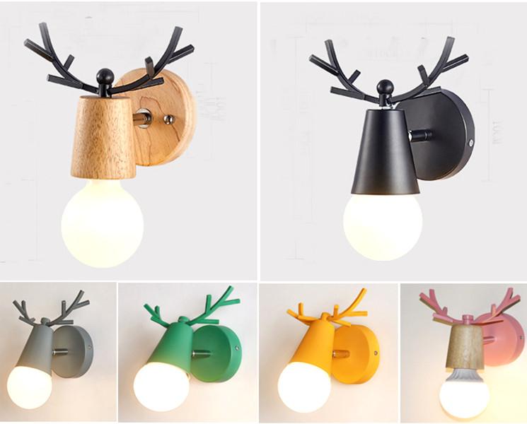 Nordic LED Wall Lights Colorful Cartoon Deer Antlers Reading Sconce Living Room Bedroom Solid Wood Makaron Elk Wall Lamp
Nordic LED Wall Lights Colorful Cartoon Deer Antlers Reading Sconce Living Room Bedroom Solid Wood Makaron Elk Wall Lamp