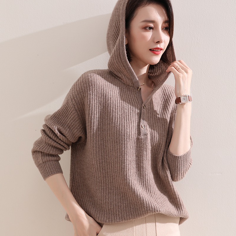 2021 New Hot Sale Winter Autumn Women Sweaters 100% Merino Wool Knitted Jumpers Hooded Female 4colors Thicker Warm Fashion Pullovers Jz56, White
2021 New Hot Sale Winter Autumn Women Sweaters 100% Merino Wool Knitted Jumpers Hooded Female 4colors Thicker Warm Fashion Pullovers Jz56, White