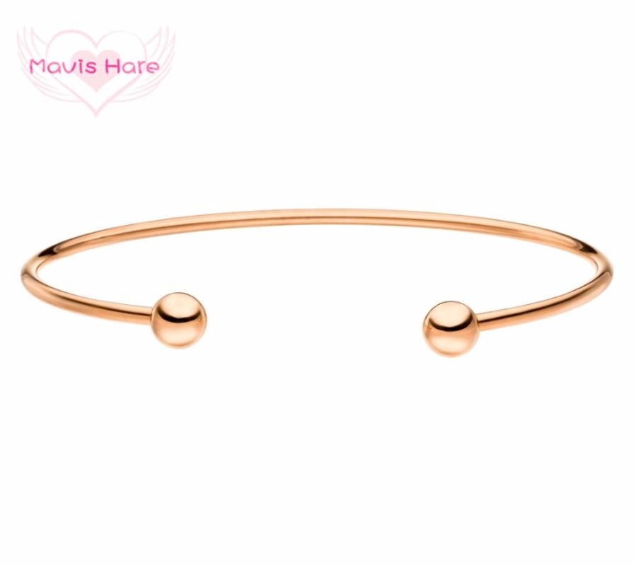 Mavis Hare Stainless Steel Ball High Quality Bangle for women as gift