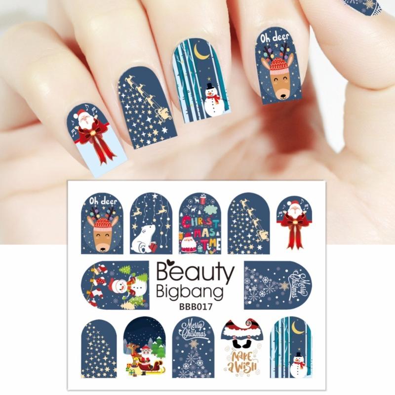 BeautyBigBang 1PC Nail Stickers Decal Xmas Water Christmas Santa Clause Deer Manicure Stickers Nail Art Accessories, Bbb016
BeautyBigBang 1PC Nail Stickers Decal Xmas Water Christmas Santa Clause Deer Manicure Stickers Nail Art Accessories, Bbb016