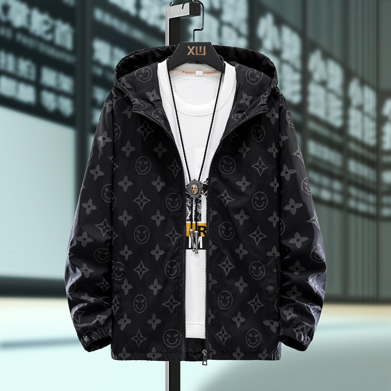 New Spring All-match Fashion Parka Coat, Reflective Costume Hooded Jacket, Male College Style R0p0, Black.
New Spring All-match Fashion Parka Coat, Reflective Costume Hooded Jacket, Male College Style R0p0, Black.