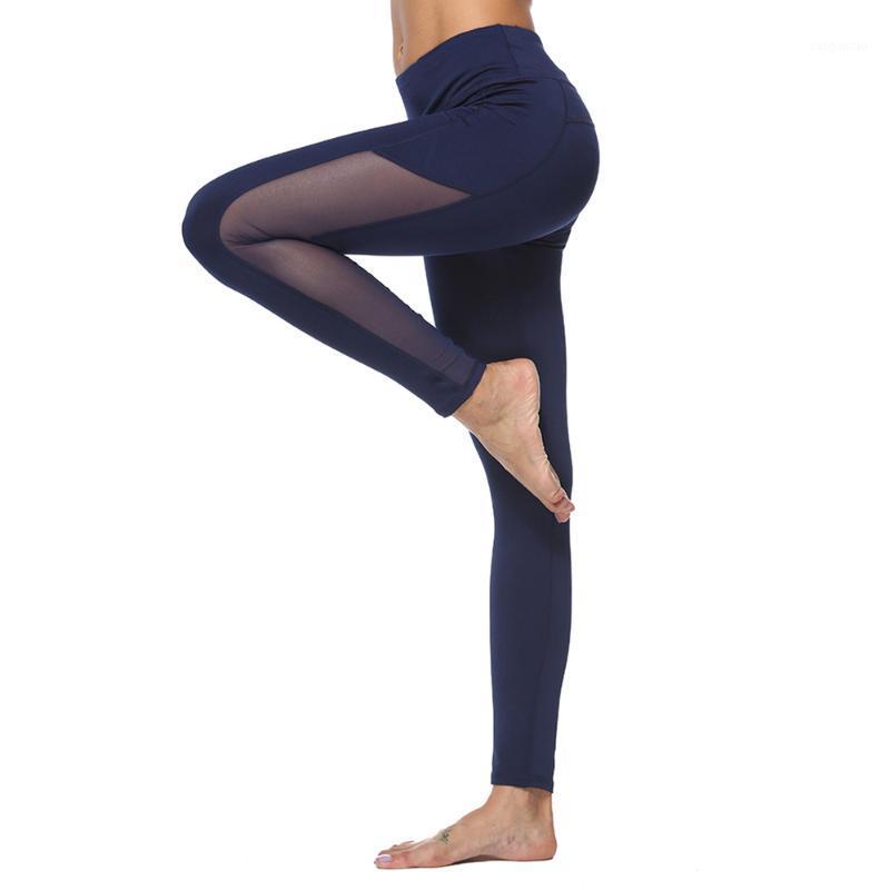 High Waist Stretchy Mesh Leggings for Women With Waistband Pockets Female Running Training Fitness Gym Leggings1, Black 
High Waist Stretchy Mesh Leggings for Women With Waistband Pockets Female Running Training Fitness Gym Leggings1, Black