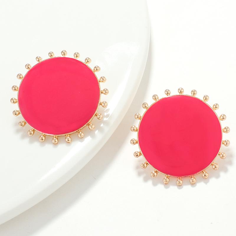 AENSOA Korean Colorful Round Alloy Stud Earrings For Women Sun Geometric Statement Metal Earrings Fashion Jewelry Party Gift
AENSOA Korean Colorful Round Alloy Stud Earrings For Women Sun Geometric Statement Metal Earrings Fashion Jewelry Party Gift