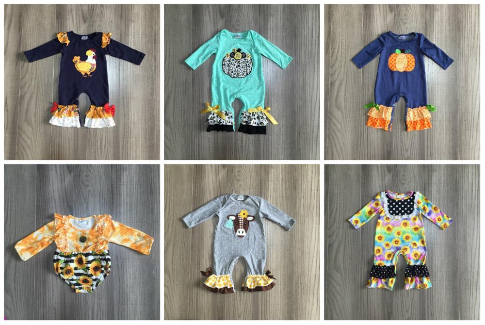 Girlymax fall/winter Baby girls children clothes kidswear pumpkin chick sunflower romper toddler diaper snaps cotton ruffles, H28-02-01
Girlymax fall/winter Baby girls children clothes kidswear pumpkin chick sunflower romper toddler diaper snaps cotton ruffles, H28-02-01