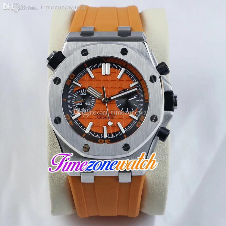 42mm Orange Texture Dial Automatic Mens Watch Steel Case Black Inner Orange Rubber Strap Sapphire (No Chronograph )High Quality Sports Watches Timezonewatch E44D (1), Waterproof service
42mm Orange Texture Dial Automatic Mens Watch Steel Case Black Inner Orange Rubber Strap Sapphire (No Chronograph )High Quality Sports Watches Timezonewatch E44D (1), Waterproof service
