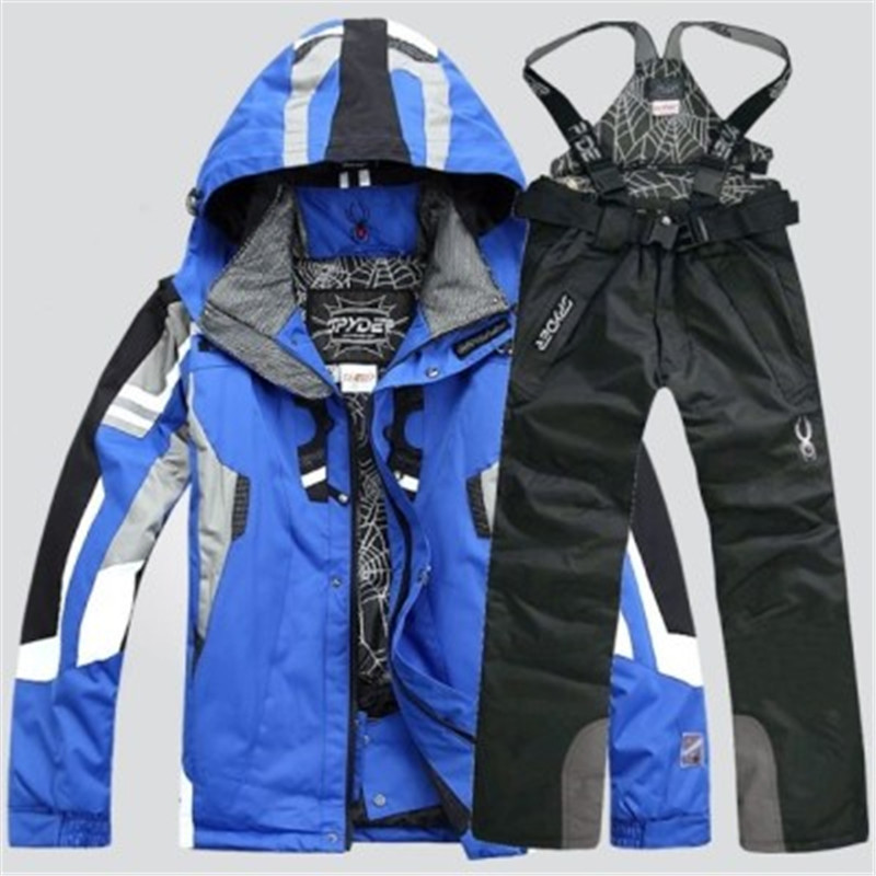 NEW Men Warm Snowboarding Suits Men Winter Ski Suit Male Waterproof Breathable Snow Jacket +Pant Ski Sets set de snowboard 201111