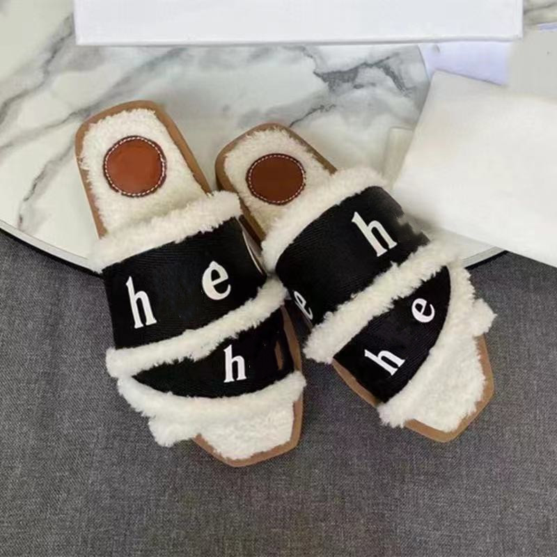 Lamb Wool Cross Slippers Woody Flat Fur Letters Slippers New Autumn and Winter Flat Sandals Women's Outer Casual Velvet Padded plus Size, As pic
Lamb Wool Cross Slippers Woody Flat Fur Letters Slippers New Autumn and Winter Flat Sandals Women's Outer Casual Velvet Padded plus Size, As pic