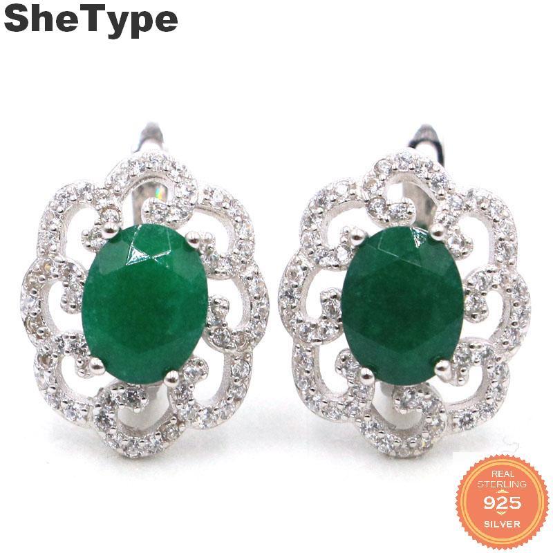 Stud 17x14mm 4.5g Elegant Real Green Emerald Created Violet Tanzanite White CZ 925 Solid Sterling Silver Earrings
Stud 17x14mm 4.5g Elegant Real Green Emerald Created Violet Tanzanite White CZ 925 Solid Sterling Silver Earrings