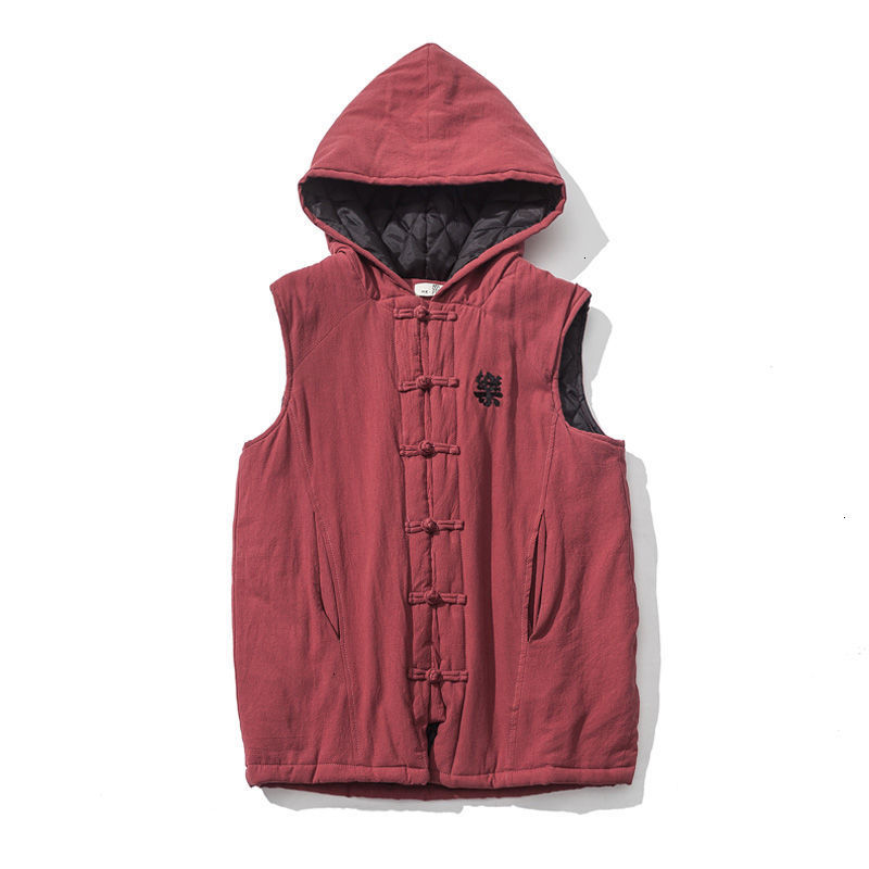 2021 New Autumn Winter Man Thickened Hooded Sleeveless Vest Men's Chinese Style Cotton Linen Parka Casual Oversize Warm Clothing Pgk1, Black
2021 New Autumn Winter Man Thickened Hooded Sleeveless Vest Men's Chinese Style Cotton Linen Parka Casual Oversize Warm Clothing Pgk1, Black
