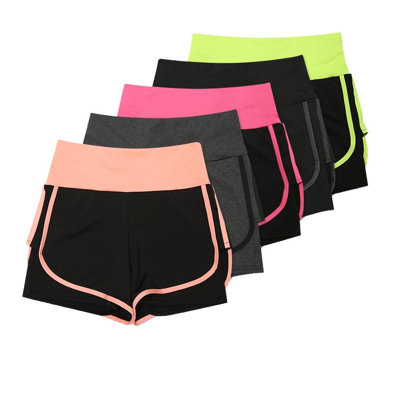 Yoga Shorts Women Fitness Bra Double Layered Spandex Elastic Run Running Workout Shorts Leggings for Ladies Gym Sport Short Pant, Trousers gray 
Yoga Shorts Women Fitness Bra Double Layered Spandex Elastic Run Running Workout Shorts Leggings for Ladies Gym Sport Short Pant, Trousers gray