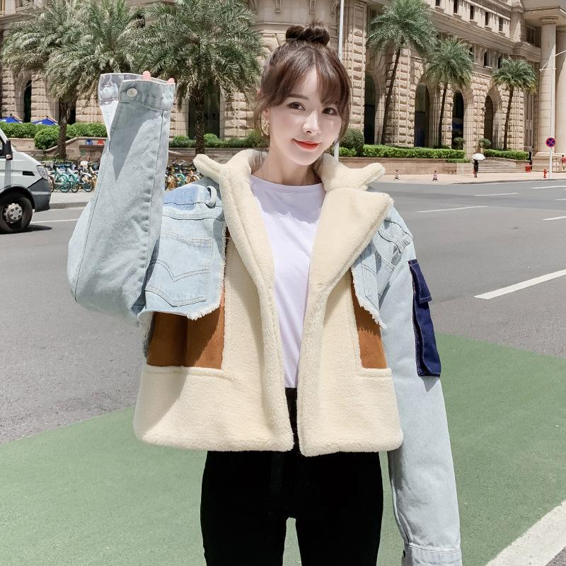 Winter Jacket Women New 2020 Patchwork Faux Lamb Fur Coat Warm Thick Fashion Loose Plush Ladies Coat Faux Fur Teddy Jacket, Photo color
Winter Jacket Women New 2020 Patchwork Faux Lamb Fur Coat Warm Thick Fashion Loose Plush Ladies Coat Faux Fur Teddy Jacket, Photo color