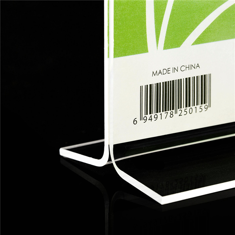 4-pack Reap Vilani Acrylic T-shape desk sign holder card display stand table menu service Label office club business restaurant