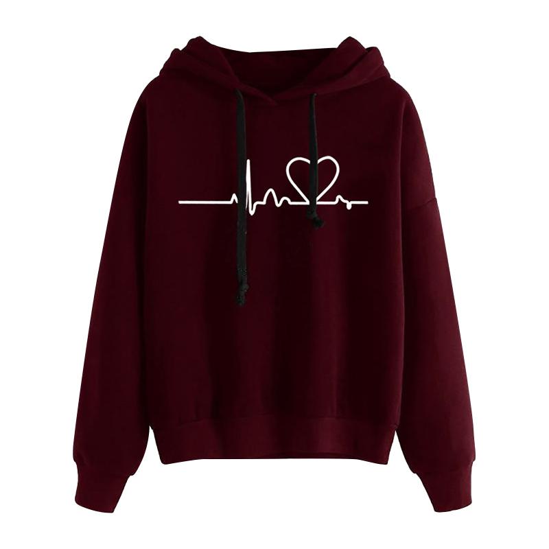 Women Tops Autumn Winter Fashion Casual Heart Print Hoodie Sweatshirt Pullover Long Sleeved Comfortable Tops Ropa De MujerD23#, Bk
Women Tops Autumn Winter Fashion Casual Heart Print Hoodie Sweatshirt Pullover Long Sleeved Comfortable Tops Ropa De MujerD23#, Bk
