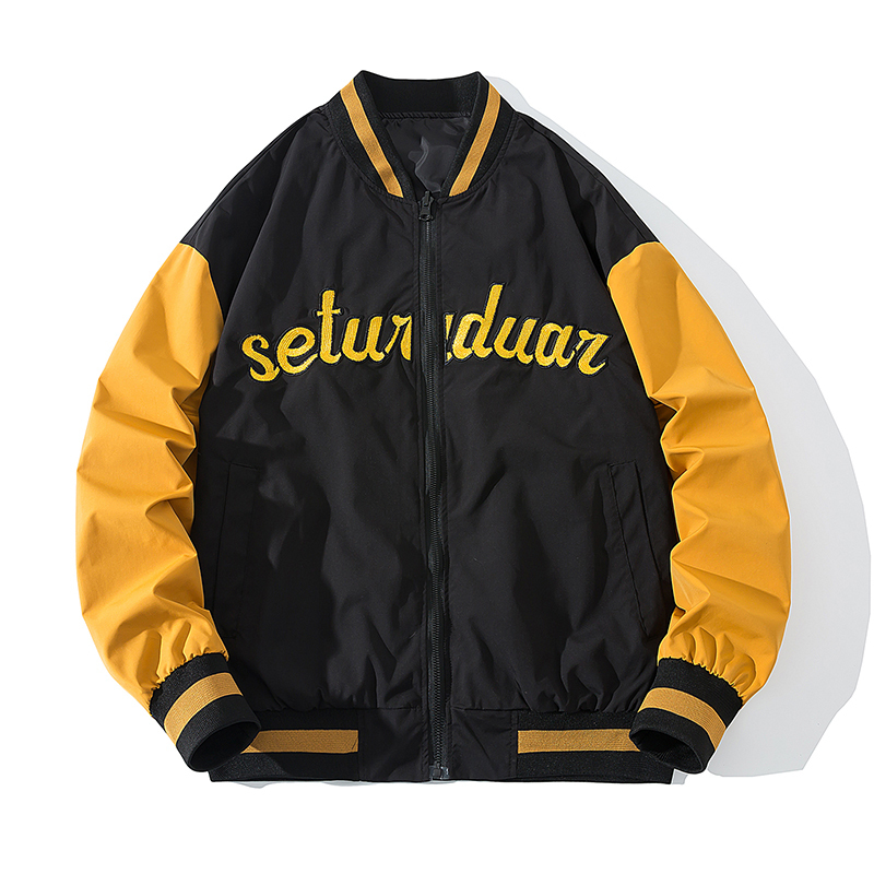 2021 New Casual Baseball of Men Embroidered Varsity Retro Male Streetwear Jacket Korean Shredded Letter Men's Clothing Autumn M2wf N3OD, Black yellow.
2021 New Casual Baseball of Men Embroidered Varsity Retro Male Streetwear Jacket Korean Shredded Letter Men's Clothing Autumn M2wf N3OD, Black yellow.