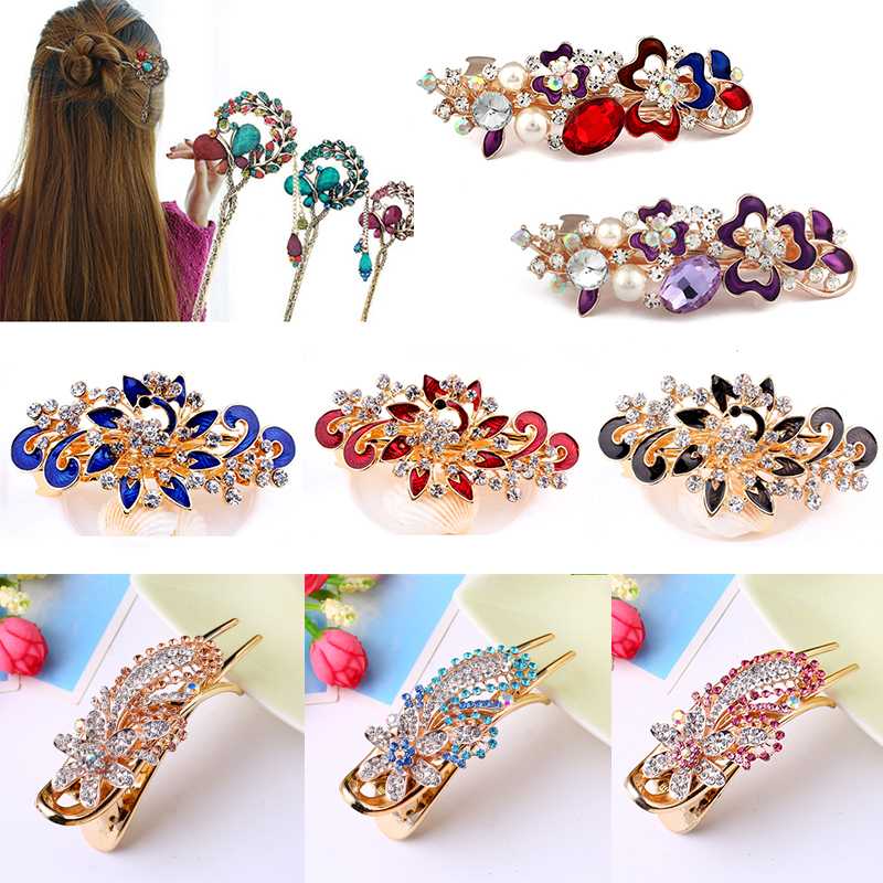 Crystal Rhinestone Women Hair Clips Girls Elastic Hair Bands Barrette Hairgrips Hairpins Headdress Styling Accessories
Crystal Rhinestone Women Hair Clips Girls Elastic Hair Bands Barrette Hairgrips Hairpins Headdress Styling Accessories