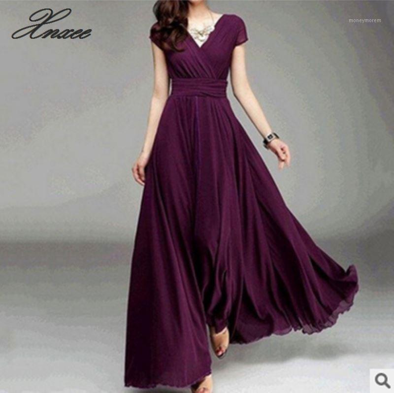 2020 Chiffon Women summer dress Short Sleeve V neck Elegant Backless Sexy Party Long Dresses Female vestido1, Light purple
2020 Chiffon Women summer dress Short Sleeve V neck Elegant Backless Sexy Party Long Dresses Female vestido1, Light purple