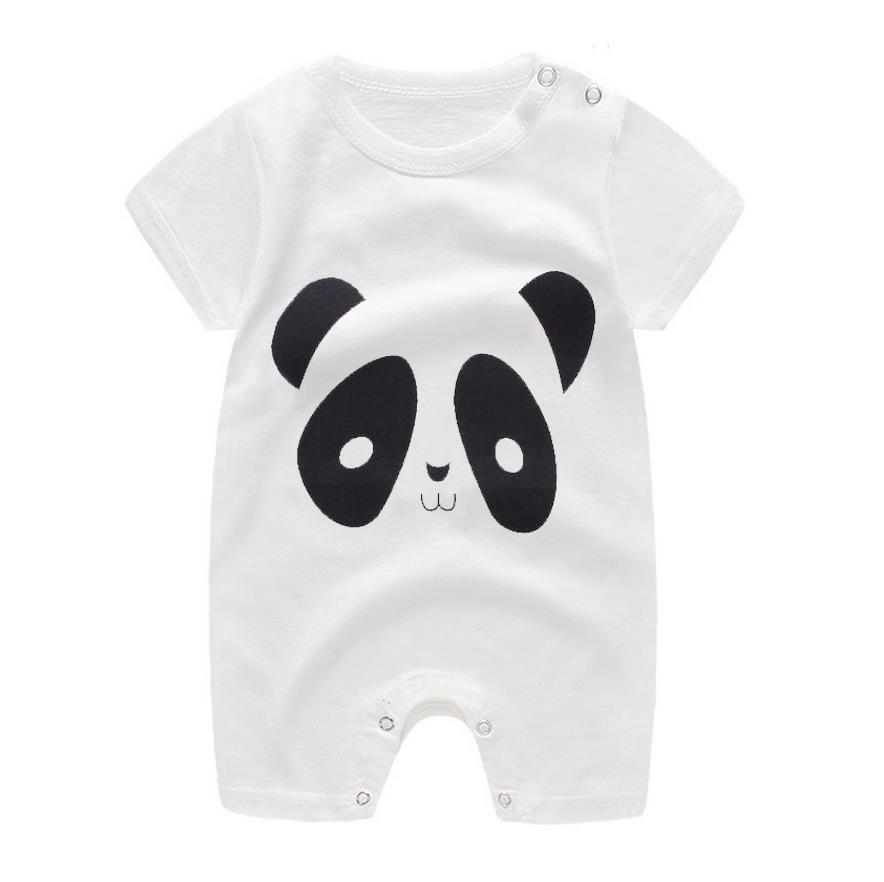 ZWY476 Cheap cotton Baby romper Short Sleeve baby clothing One Piece Summer Unisex Baby Clothes girl and boy jumpsuits Giraffe Y1221