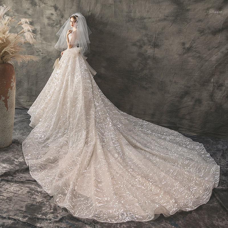 2020 Summer New Pregnant Lace Dress Elegent White Strapless Backless Sequin Lace Big Bow-knot Long Tail Tulle Maternity Gown1, Beige
2020 Summer New Pregnant Lace Dress Elegent White Strapless Backless Sequin Lace Big Bow-knot Long Tail Tulle Maternity Gown1, Beige