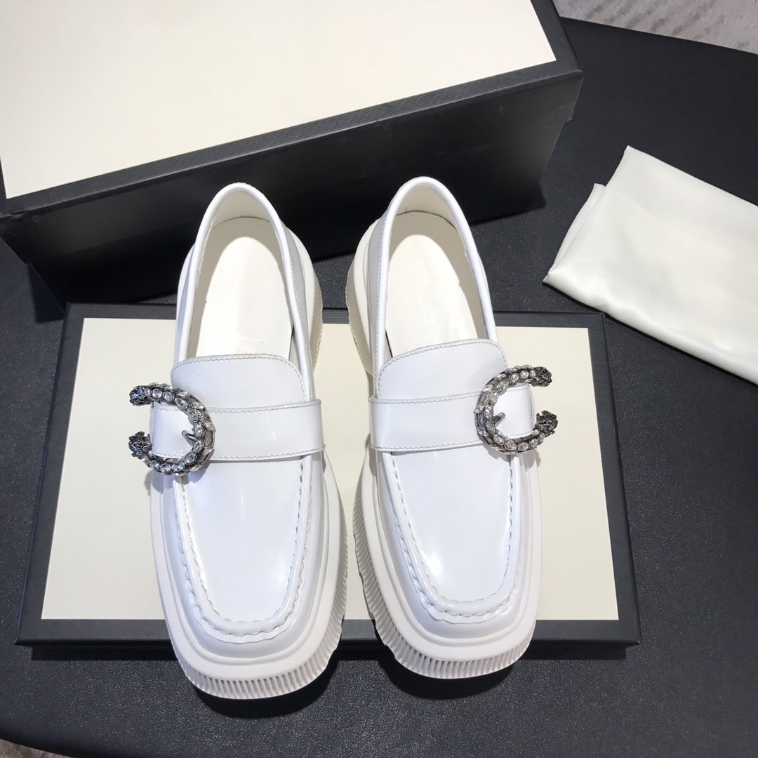 2021spring and fall Fashion brand womens black shiny real leather Chunky Platform heels Rubber sole slip on Flat guci Loafers size
2021spring and fall Fashion brand womens black shiny real leather Chunky Platform heels Rubber sole slip on Flat guci Loafers size
