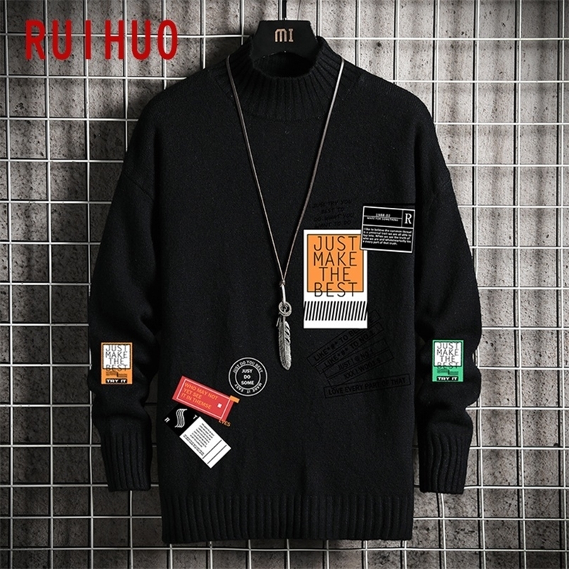 RUIHUO Autumn Patchwork Jumper Mens Sweater Winter Clothes Mens Sweaters Pullover Men's Jumpers Korean Clothes -5XL 201203, Ink green
RUIHUO Autumn Patchwork Jumper Mens Sweater Winter Clothes Mens Sweaters Pullover Men's Jumpers Korean Clothes -5XL 201203, Ink green