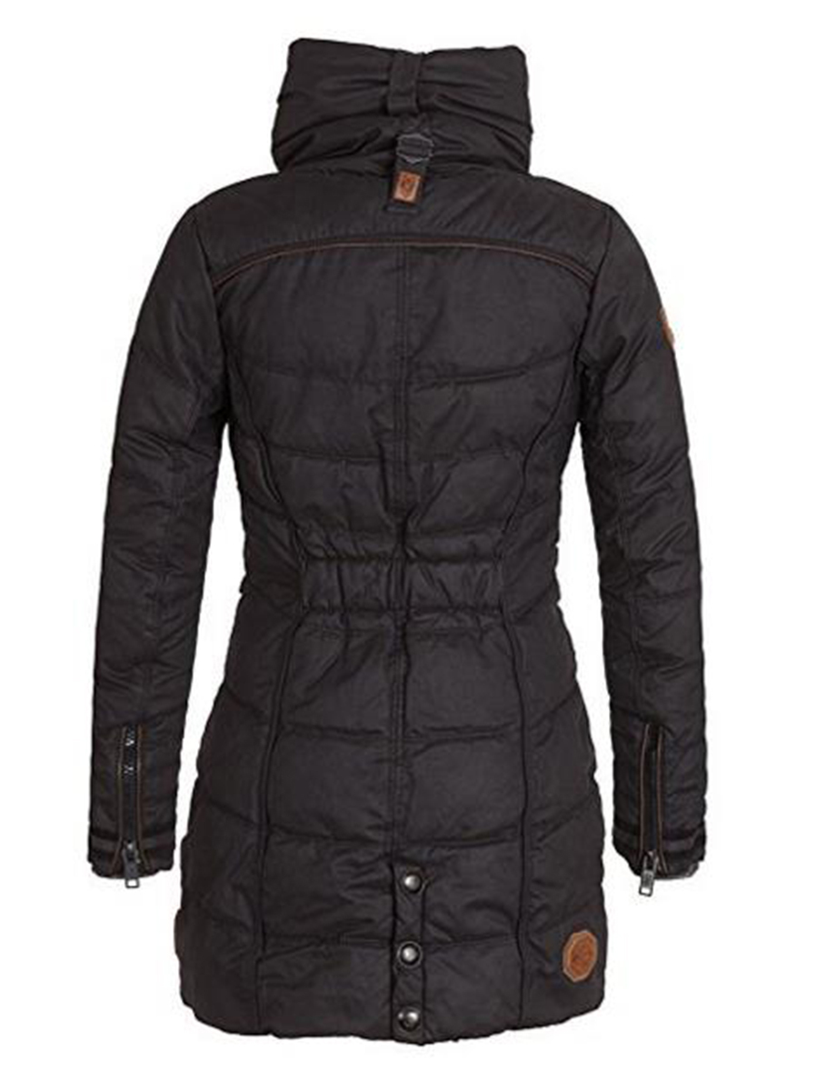 Winter Jacket Plus Size Womens Parkas Thicken Warm Outerwear Solid Hooded Coats Maxi Female Slim Cotton Padded Basic Tops 201017