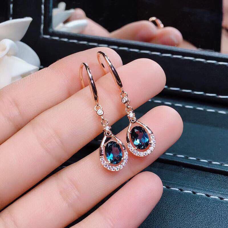 Luxury Vintage 18K Rose Gold Color Sapphire Dangle Earrings Elegant Ladies Crystal Drop Earring Fine Jewelry Anniversary Gifts
Luxury Vintage 18K Rose Gold Color Sapphire Dangle Earrings Elegant Ladies Crystal Drop Earring Fine Jewelry Anniversary Gifts