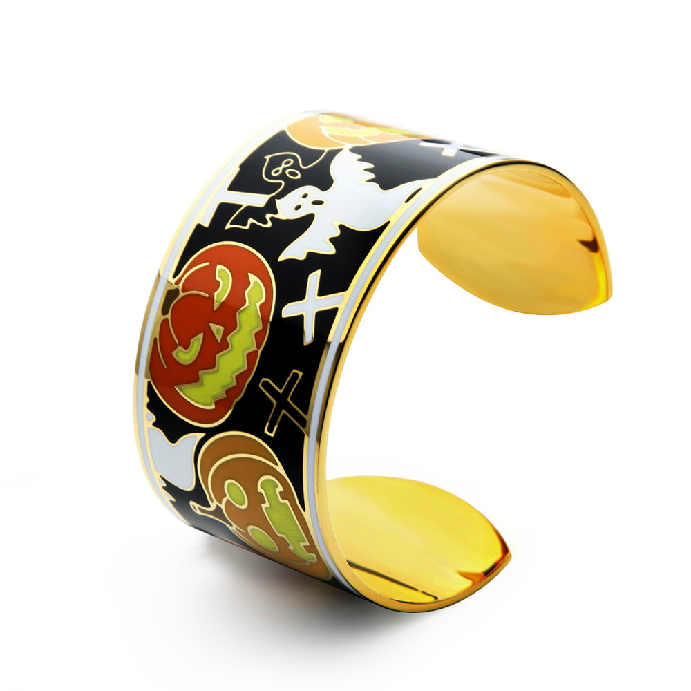 VAROLE Hallows Angel pattern Day Enamel Cuff Bangle Can Opening Bracelets Bangles For Women Fashion Jewelry Pulseiras Feminina Gift
VAROLE Hallows Angel pattern Day Enamel Cuff Bangle Can Opening Bracelets Bangles For Women Fashion Jewelry Pulseiras Feminina Gift