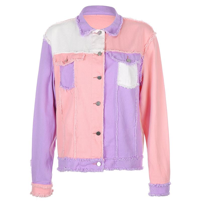 Patchwork casual denim jacket women 2021 new autumn winter Hot selling fashion casual oversize jackets streetwear, 9top
Patchwork casual denim jacket women 2021 new autumn winter Hot selling fashion casual oversize jackets streetwear, 9top