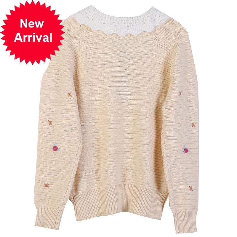 Mark 2021 New Winter Design Women Autumn Pullover Loose Flower Arc Embroidered Yellow Neck Sweet Shirt of Malha Clothes 97A8, Khaki.
Mark 2021 New Winter Design Women Autumn Pullover Loose Flower Arc Embroidered Yellow Neck Sweet Shirt of Malha Clothes 97A8, Khaki.
