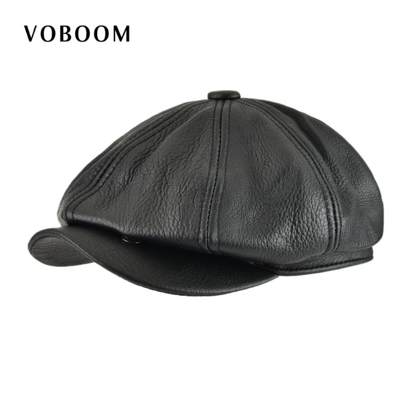 VOBOOM Genuine Leather Men Women Solid Black 8 Panel Design Gatsby Flat Cap Classic Newsboy Style Beret Hat 115
VOBOOM Genuine Leather Men Women Solid Black 8 Panel Design Gatsby Flat Cap Classic Newsboy Style Beret Hat 115