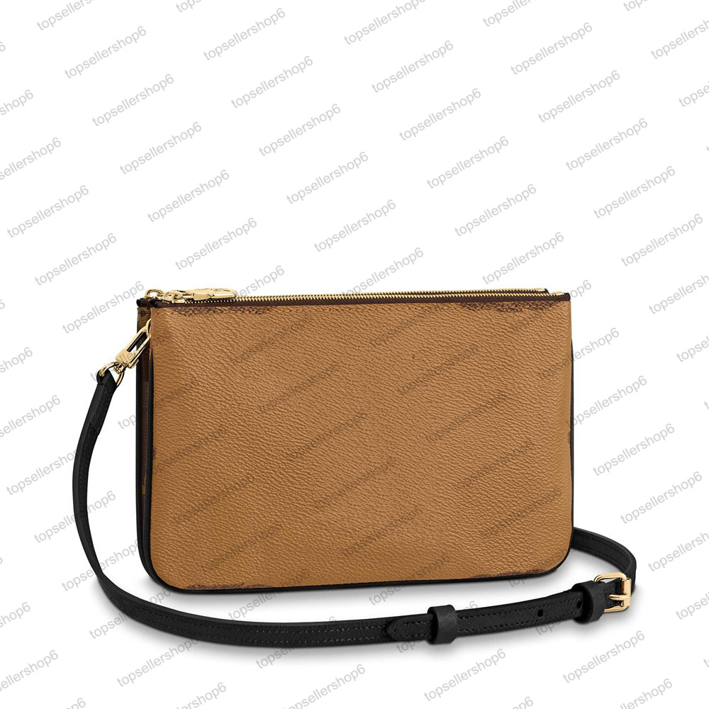 M69203 Designer women DOUBLE ZIP POCHETTE Bag Luxury canvas Messenger Purse Cowhide Leather cross-body Handbag Shoulderbag, Invoice
M69203 Designer women DOUBLE ZIP POCHETTE Bag Luxury canvas Messenger Purse Cowhide Leather cross-body Handbag Shoulderbag, Invoice