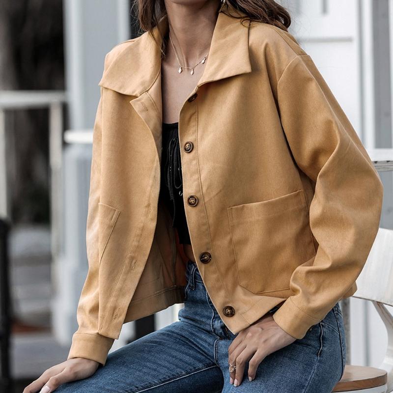 Streetwear Jacket Women' Winter Solid Color Lapel Pocket Coat Female Fashion Streetwear Tops Jacket Female chaqueta mujer, Yellow
Streetwear Jacket Women' Winter Solid Color Lapel Pocket Coat Female Fashion Streetwear Tops Jacket Female chaqueta mujer, Yellow