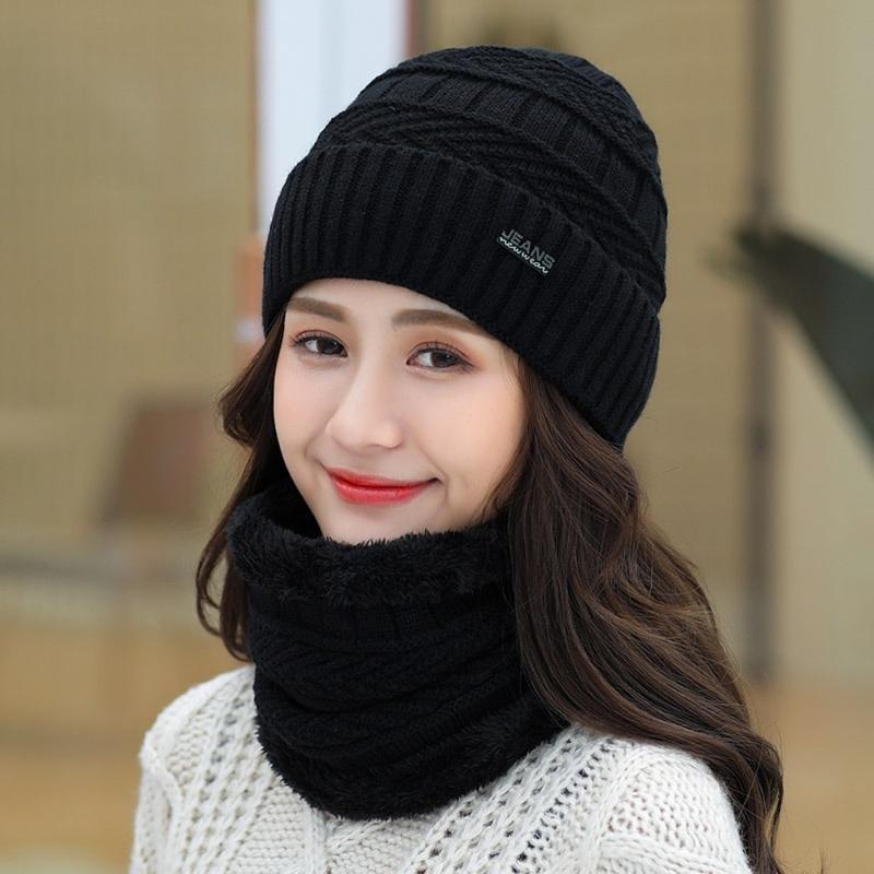 Coral Fleece Scarf Hats Winter Beanies Soft Womens Warm Breathable Wool Knitted Lady Hat Double Layers Caps Fashion Accessories, Khaki
Coral Fleece Scarf Hats Winter Beanies Soft Womens Warm Breathable Wool Knitted Lady Hat Double Layers Caps Fashion Accessories, Khaki