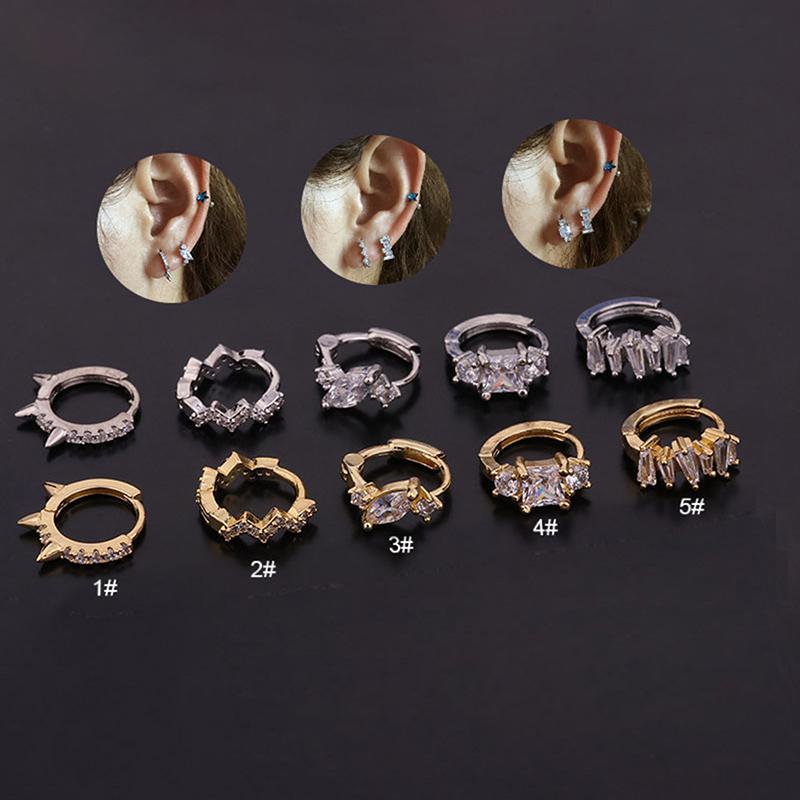 1pc Stainless Steel Barbell With Crystal Hoop Earring Cartilage Lobe Ear Piercing Jewelry
1pc Stainless Steel Barbell With Crystal Hoop Earring Cartilage Lobe Ear Piercing Jewelry