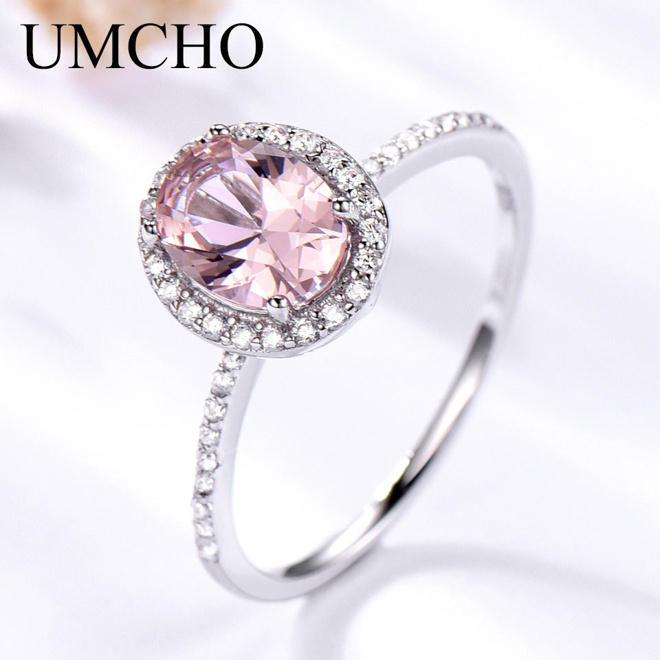 UMCHO 925 Sterling Silver Ring Oval Classic Pink Morganite Rings For Women Engagement Gemstone Wedding Band Fine Jewelry Gift 210312, Slivery;golden
UMCHO 925 Sterling Silver Ring Oval Classic Pink Morganite Rings For Women Engagement Gemstone Wedding Band Fine Jewelry Gift 210312, Slivery;golden