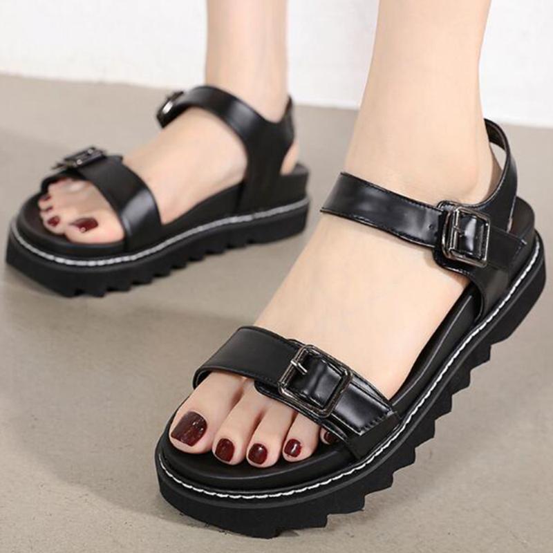 New Summer Shoes Woman Flat Platform Sandals Female Casual Open Toe Gladiator Women Shoes Black buckle Roman sandals zy355
New Summer Shoes Woman Flat Platform Sandals Female Casual Open Toe Gladiator Women Shoes Black buckle Roman sandals zy355