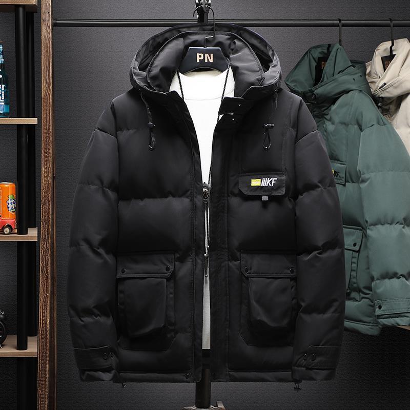 2020 Luxury Men's Padded Jacket Cotton Jacket Men's Winter New Thick Winter Clothes Boys Padded Handsome Tooling, Black
2020 Luxury Men's Padded Jacket Cotton Jacket Men's Winter New Thick Winter Clothes Boys Padded Handsome Tooling, Black