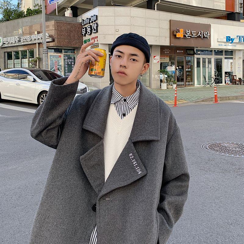 Men's windbreaker 2020 autumn new slim pure color wool long-sleeve windbreaker loose leisure personality youth men's wear, Gray
Men's windbreaker 2020 autumn new slim pure color wool long-sleeve windbreaker loose leisure personality youth men's wear, Gray