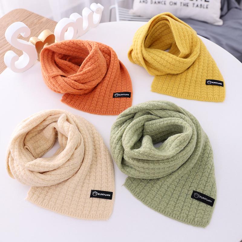 130*20CM 8 colors kids autumn winter knitting scarf solid colors with label soft elastic wool boys and girls keep warm scarf
130*20CM 8 colors kids autumn winter knitting scarf solid colors with label soft elastic wool boys and girls keep warm scarf