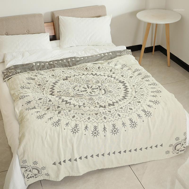 Junwell 100% Cotton Muslin Summer Blanket Bed Sofa Travel Breathable Chic Mandala Large Soft Throw Blanket Para1
Junwell 100% Cotton Muslin Summer Blanket Bed Sofa Travel Breathable Chic Mandala Large Soft Throw Blanket Para1