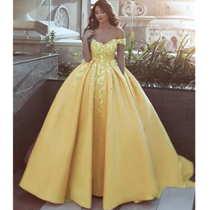 Pink Beaded Prom Dresses Off the Shoulder Satin Appliqued Evening Ball Gowns Plus Size Floor Length Tulle Formal Dress