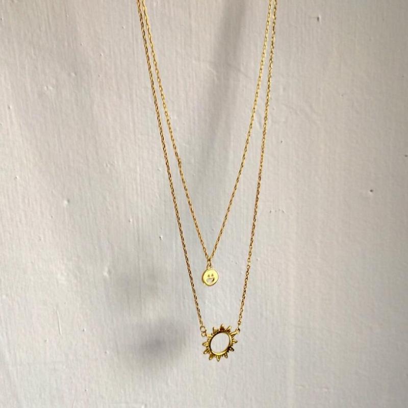 2020 New Fashion Sexy Layer Bling Sun Smile Charm 925 Silver Chocker Pendants Necklaces For Women kolye Choker Christmas Gift
2020 New Fashion Sexy Layer Bling Sun Smile Charm 925 Silver Chocker Pendants Necklaces For Women kolye Choker Christmas Gift