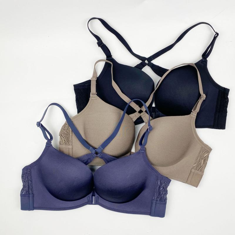 New Front Buckle Lace Beautiful Back Bra Push Up Wireless Underwear Wholesale, Black
New Front Buckle Lace Beautiful Back Bra Push Up Wireless Underwear Wholesale, Black