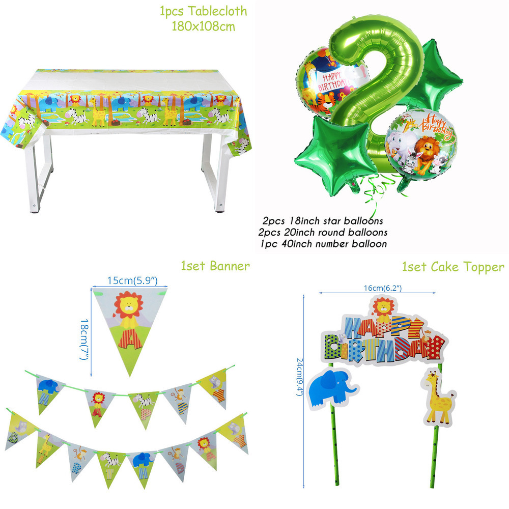 Jungle Animal Monkey Lion Foil Balloon Safari Birthday Party Decoration Kids Disposable Tableware Cake Toppers Baby Shower
Jungle Animal Monkey Lion Foil Balloon Safari Birthday Party Decoration Kids Disposable Tableware Cake Toppers Baby Shower