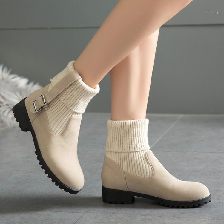 PXELENA 2020 Autumn Winter Women Ankle Boots Square Low Heels Slip On Elastic Stretch Short Boots Ladies Shoes Comfort1, Black
PXELENA 2020 Autumn Winter Women Ankle Boots Square Low Heels Slip On Elastic Stretch Short Boots Ladies Shoes Comfort1, Black