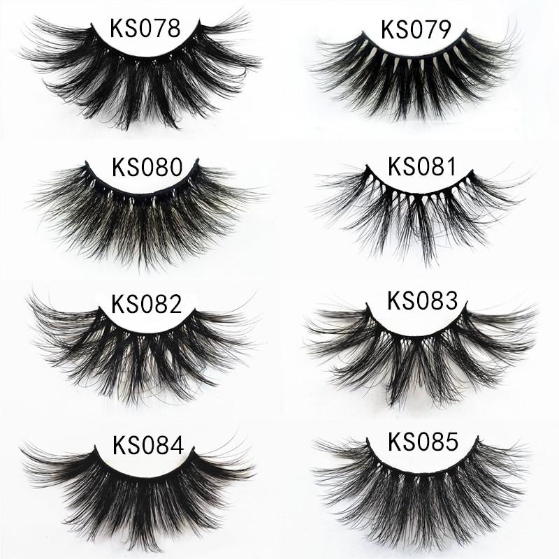 7 pairs of 25mm 3D mink lashes natural long eyelashes mink, fluffy false eyelashes eye makeup
